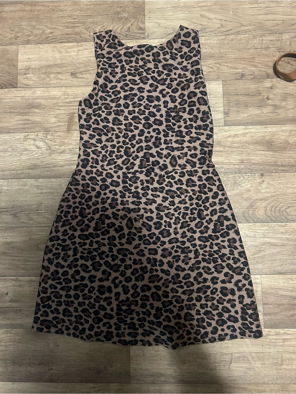 American Eagle Outfitters Leopard Print Sleeveless Dress - Brown & Black